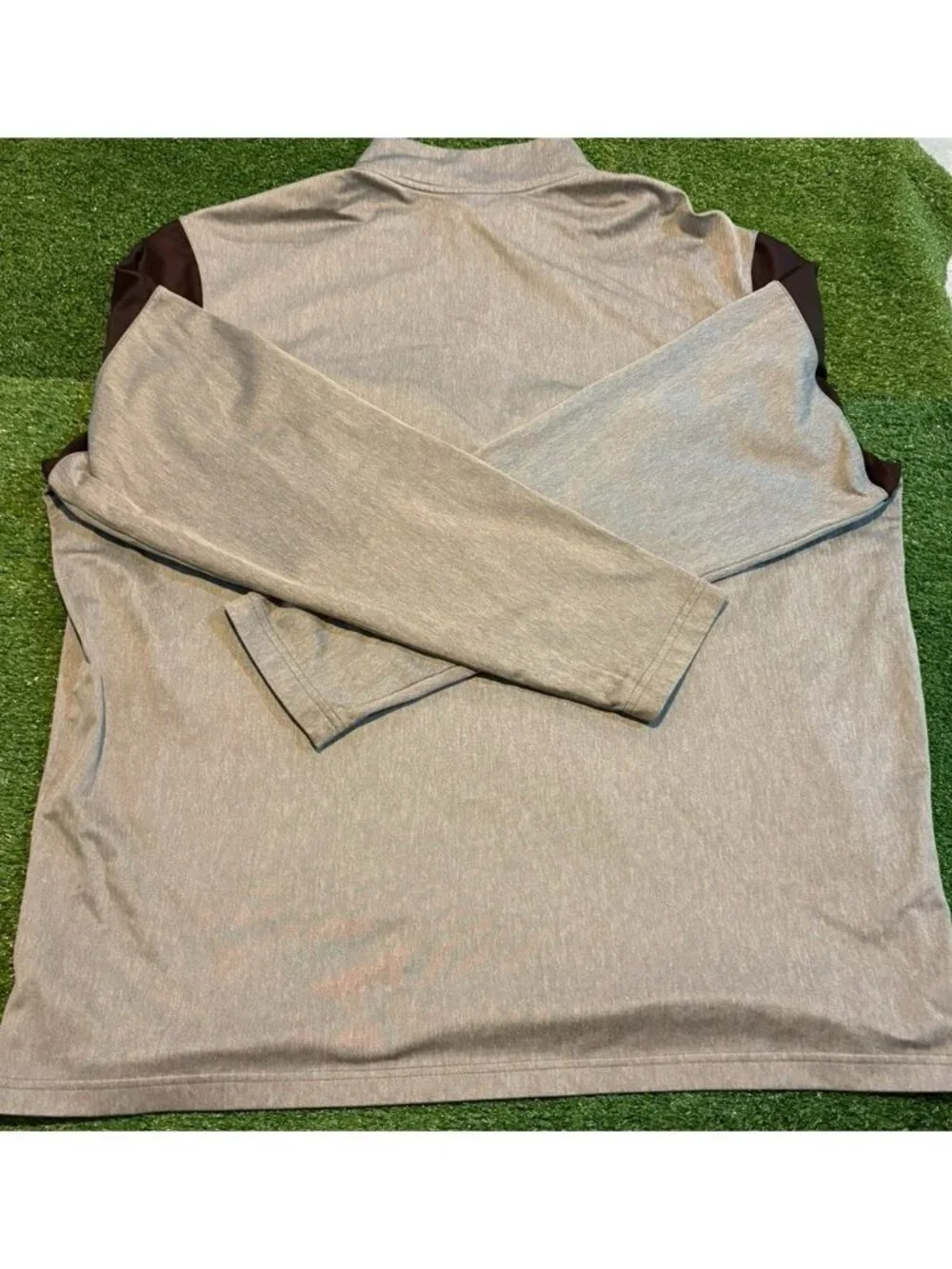 Ohio State Buckeyes 1/4 zip mens 2XL gray black nike jacket pullover football